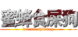 蜜蜂食屎狗 (bee ate shit dog)