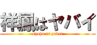 祥鳳はヤバイ (syoho is yabai)