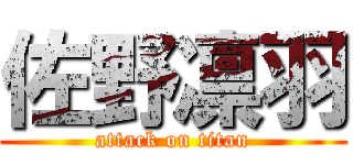 佐野凛羽 (attack on titan)