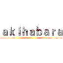 ａｋｉｈａｂａｒａ ()