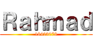 Ｒａｈｍａｄ (18423078)