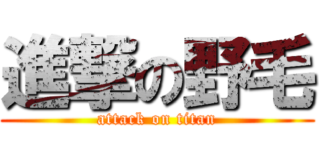 進撃の野毛 (attack on titan)