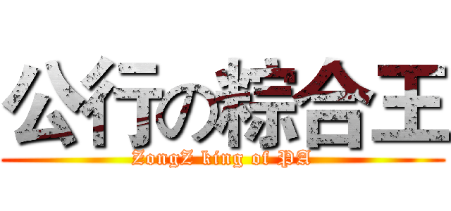 公行の粽合王 (ZongZ king of PA)