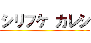 シリフケ カレシ ()