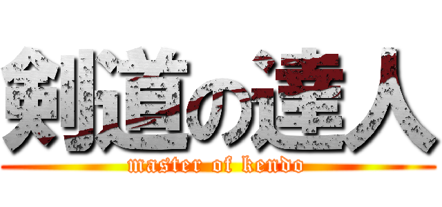 剣道の達人 (master of kendo)