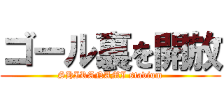 ゴール裏を開放 (SHIRANAMI stadium)