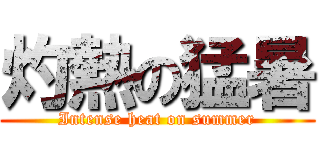 灼熱の猛暑 (Intense heat on summer)