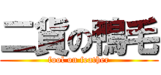 二貨の鴨毛 (fool on feather)