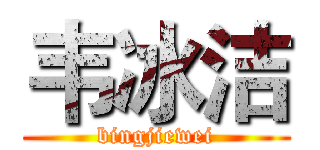 韦冰洁 (bingjiewei)