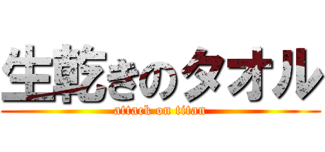 生乾きのタオル (attack on titan)