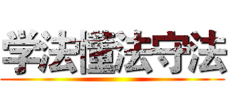 学法懂法守法 ()