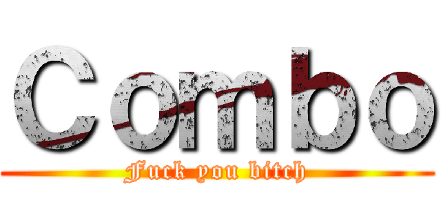 Ｃｏｍｂｏ (Fuck you bitch)