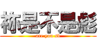 祢是不是彪 (are you sb)