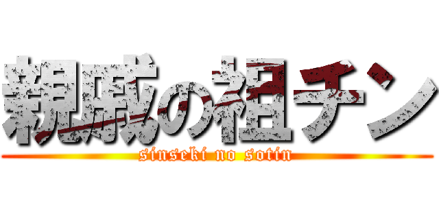 親戚の祖チン (sinseki no sotin)
