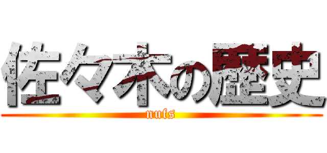 佐々木の歴史 (nufs)