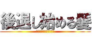 後退し始める髪 (パスワード解除してみろ)