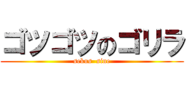 ゴツゴツのゴリラ (sekus  sine)