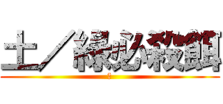 土／綠必殺餌 (勇)