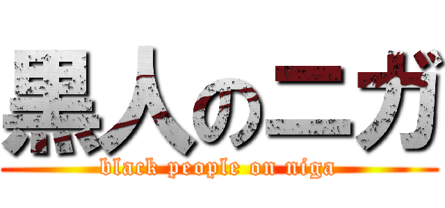 黒人のニガ (black people on niga)
