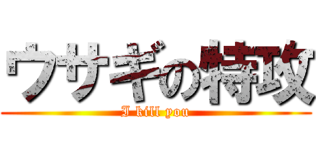 ウサギの特攻 (I kill you)
