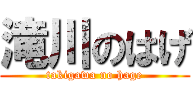 滝川のはげ (takigawa no hage)