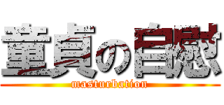 童貞の自慰 (masturbation)