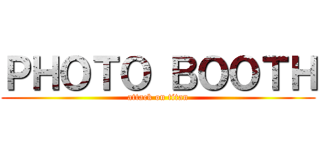ＰＨＯＴＯ ＢＯＯＴＨ (attack on titan)