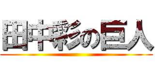 田中彩の巨人 ()