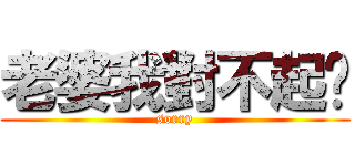 老婆我對不起你 (sorry)