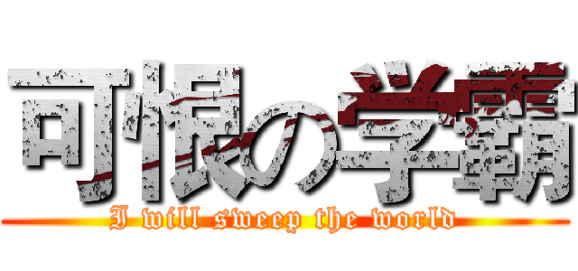 可恨の学霸 (I will sweep the world)