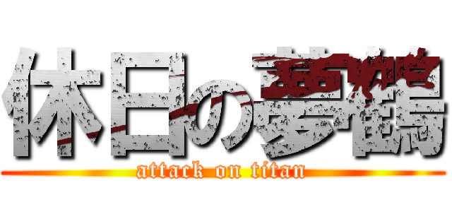 休日の夢鶴 (attack on titan)