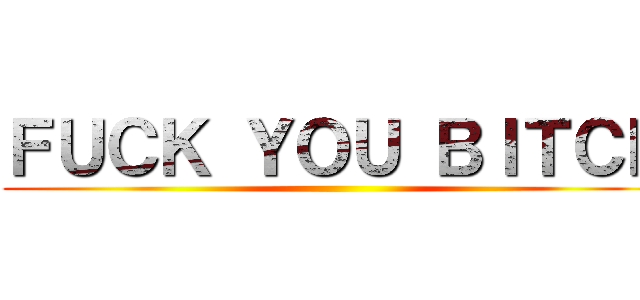ＦＵＣＫ ＹＯＵ ＢＩＴＣＨ ()