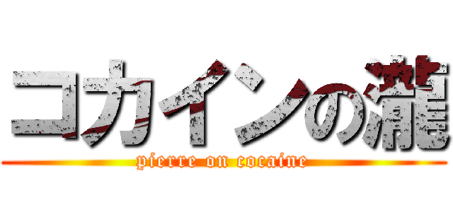 コカインの瀧 (pierre on cocaine)