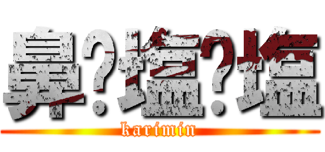 鼻⁇塩⁇塩 (karimin)