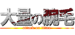 大量の腕毛 (attack on titan)