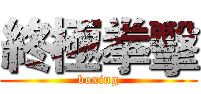 終極拳擊 (boxing)