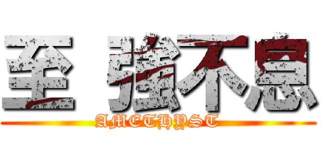 至 強不息 (AMETHYST)