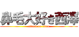 鼻毛大好き西澤 (attack on titan)