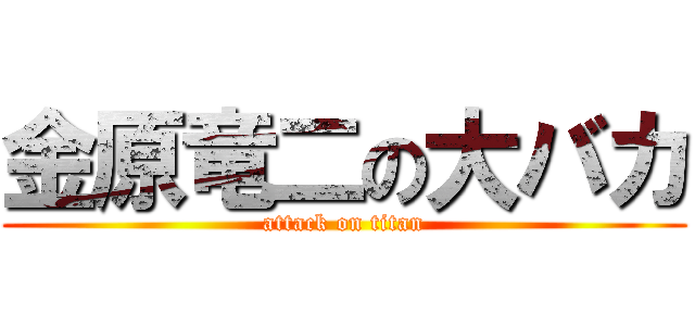 金原竜二の大バカ (attack on titan)