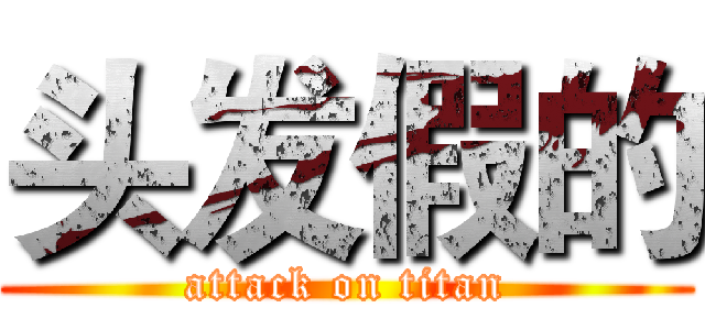 头发假的 (attack on titan)