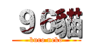 ９６貓 (kuro neko)