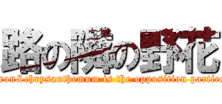 路の隣の野花 (Iron&chrysanthemum is the opposition parties)