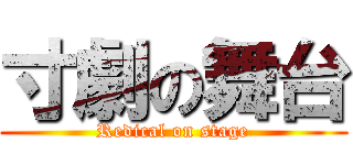 寸劇の舞台 (Redical on stage)