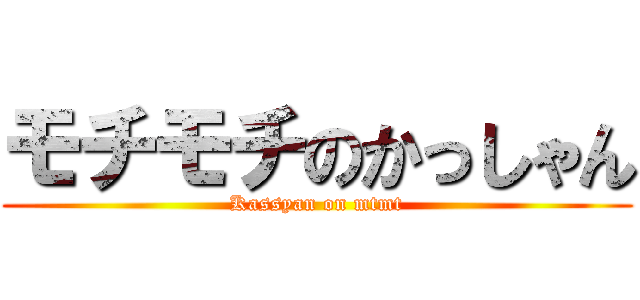 モチモチのかっしゃん (Kassyan on mtmt)
