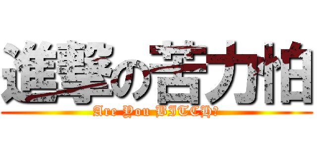 進撃の苦力怕 (Are You BITCH?)