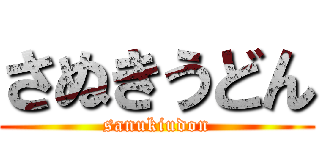 さぬきうどん (sanukiudon)