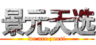 景元天选 (we are zuosi)