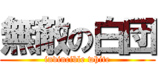 無敵の白団 (invincible white)