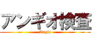 アンギオ検査 (Angio)