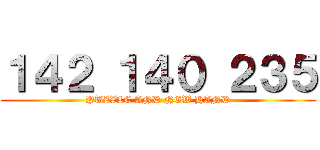 １４２ １４０ ２３５ (PUZZLE AND NEW HAND)